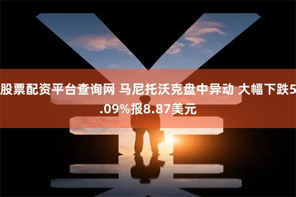 股票配资平台查询网 马尼托沃克盘中异动 大幅下跌5.09%报8.87美元